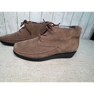 SAS Tripad Comfort Brown Suede Lace-Up Chukka Ankle‎ Shoes Women's 9 WW